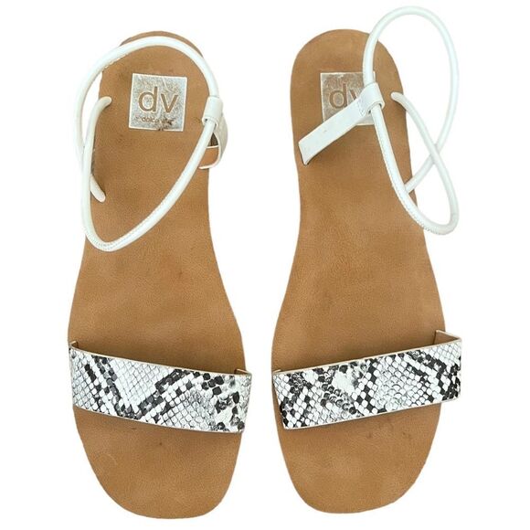 DV Dolce Vita Luther Snakeskin Print Sandals Size Women’s 8.5 - Picture 1 of 9